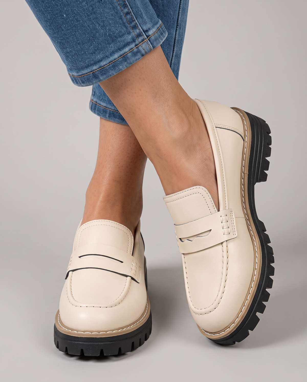 Mocassino Elena — Platform Tacco Grosso