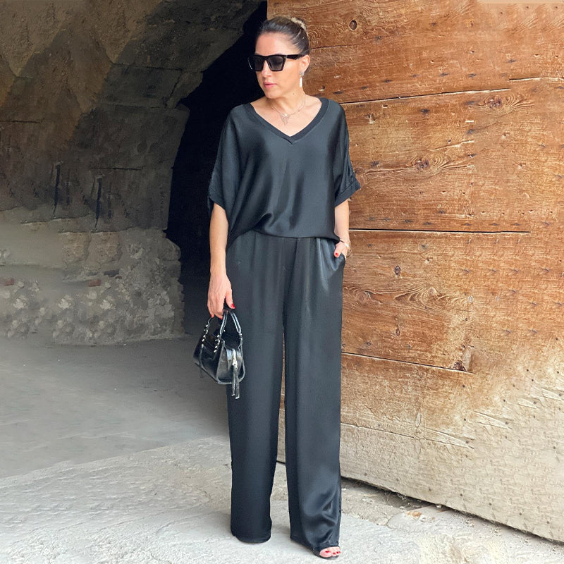 Pauline | Completo in raso lucido