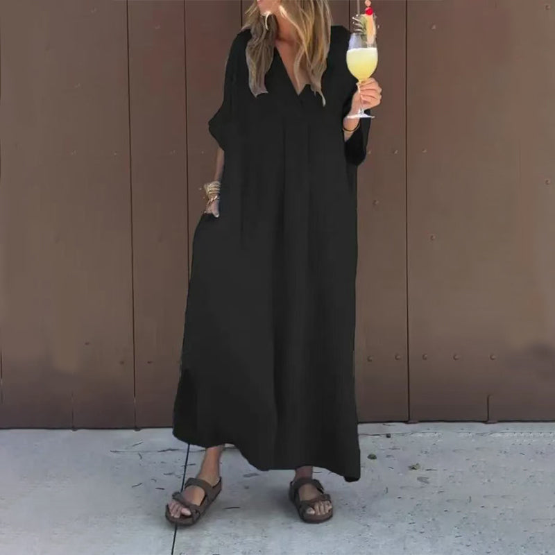 Alessia | Abito casual con collo a V