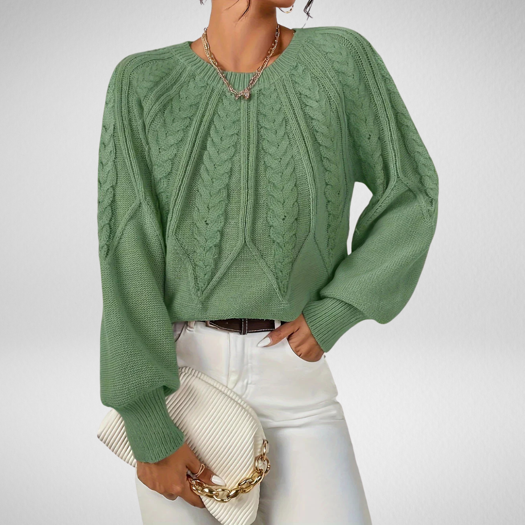 Rita | Maglia Elegante con Motivo Intrecciato